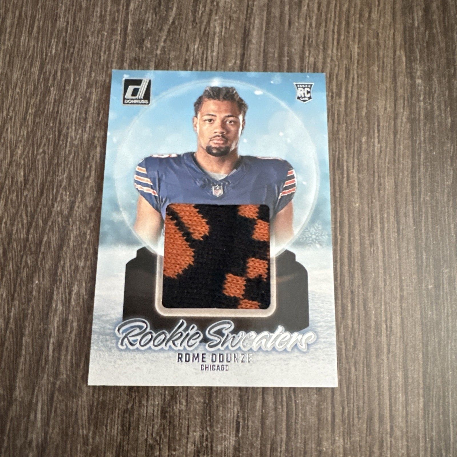 Rome Odunze Panini Donruss Rookie Holiday Sweater #RHSROD Base