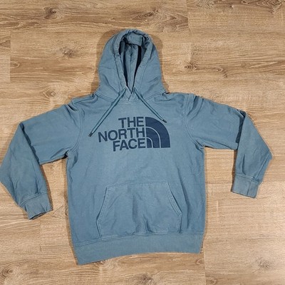 The North Face Hoodie Men ssmall Hooded Sweatshirt Logo Long Sleeve Blue 