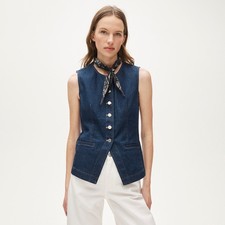 NWT J.Crew Size 6 Essential Cutaway Vest in D...