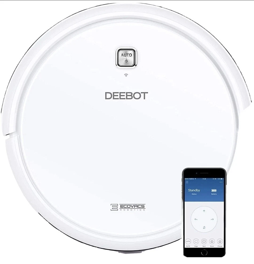 Ecovac DEEBOT N79W Robot Vacuum & Mop Obstacle Avoidance App Control White NEW