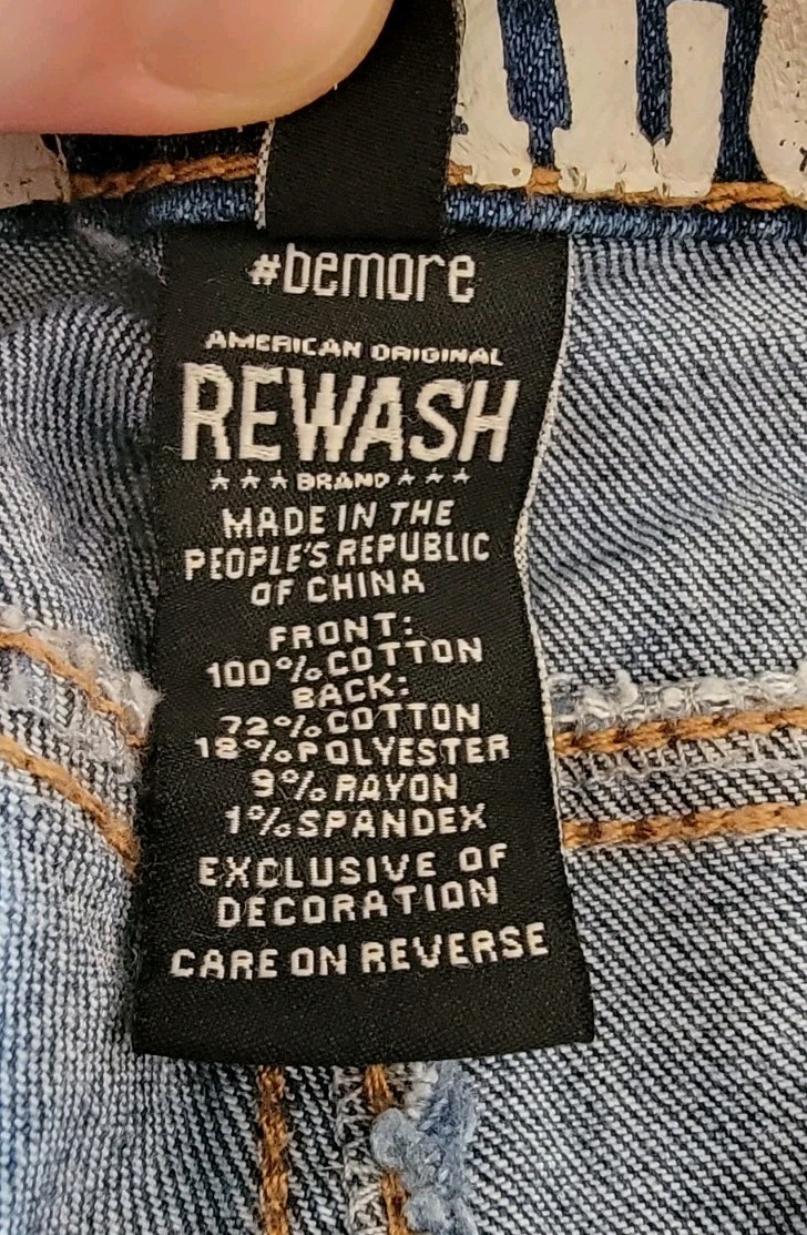 Womens Vintage Reunion Jeans Rewash Sz 9/29W Distressed Holes Lace MidRise Taper