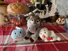 Disney Frozen Lot Of 3 Plush Toys TY Sven, Bruni, Olaf GUC Frozen 2
