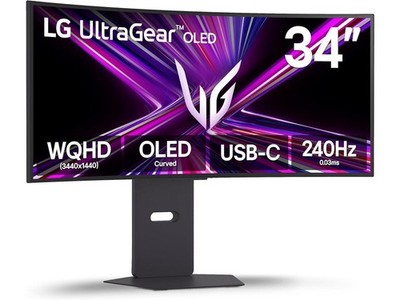 LG 34 inch UltraGear OLED WQHD 1440p 240Hz 0.03ms G-Sync Compatible Gaming Monit