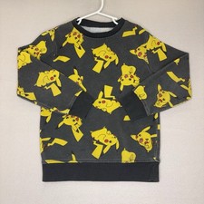 Pokemon Kids Sweatshirt Pikachu Long Sleeve S Pullover Colorful