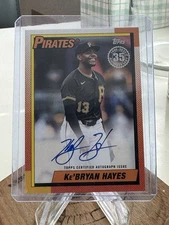 2025 Topps Series 1 - 35th Anniversary Ke'Bryan Hayes Auto (On Card) #90A-KH
