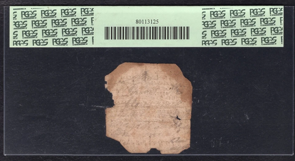MAY 22, 1777 $1/9 ONE NINTH DOLLAR RHODE ISLAND COLONIAL NOTE PCGS VERY GOOD-10 - Image 2 of 2