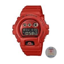 G-SHOCK DW-6900RRB-4JF Men's Red Shock Resistant 20ATM Watch Eco Material