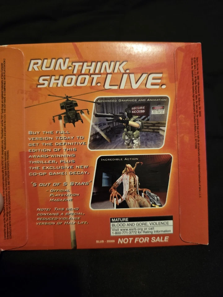 Half-Life Demo Disc PS2 PlayStation 2 - Image 2 of 4