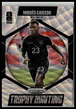 2026 Panini Prizm FIFA World Cup Moises Caicedo #9 Trophy Hunting Wave Prizms