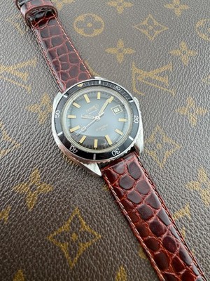 Eberhard Scafograf 300 Asymmetric Case Diver Vintage Swiss Made Rare