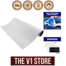 24.5" x 12" White Vinyl Flexible Magnetic Sheet - Ideal for DIY Crafts Signs