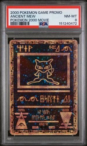 PSA 8 - 2000 POKEMON GAME PROMO - ANCIENT MEW - POKEMON 2000 MOVIE - HOLO