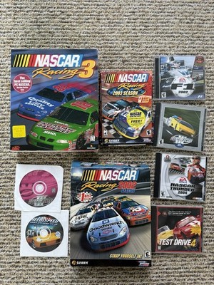 Lot Of 10 Vintage PC Games Nascar Racing Season 2002 2003 NASCAR Thunder 2004