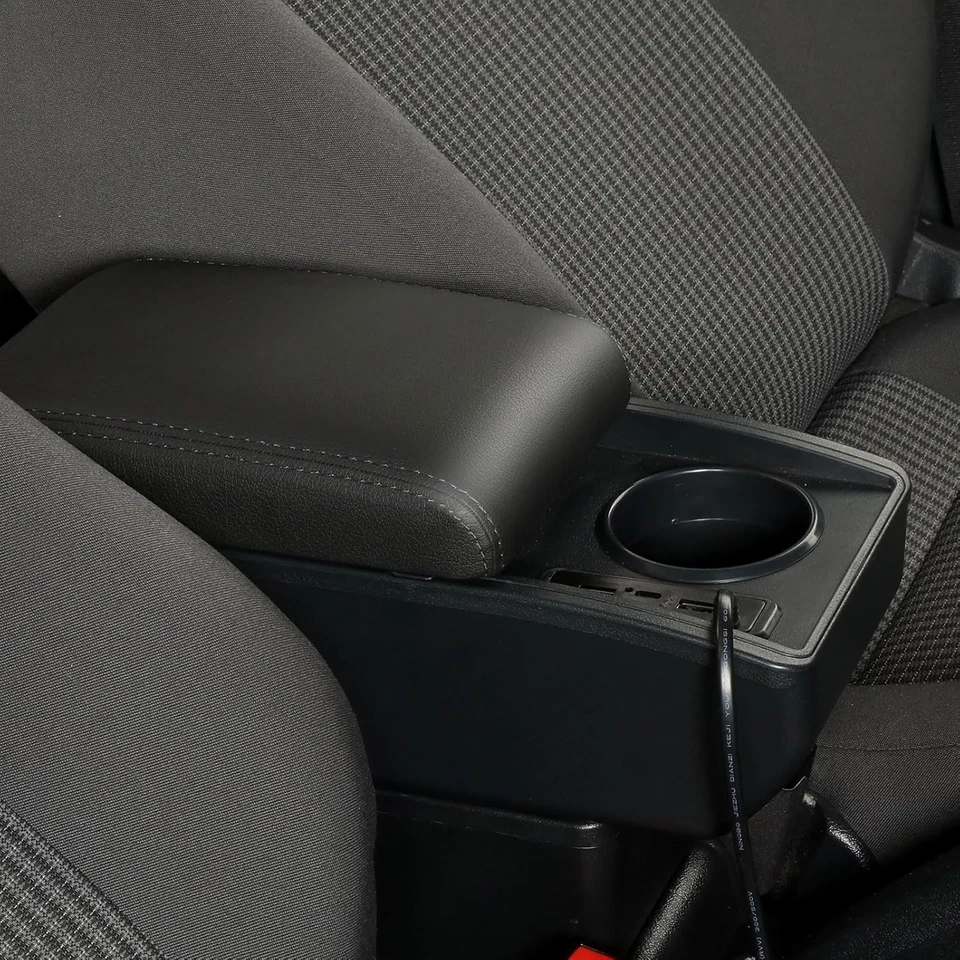 Apoyabrazos de doble capa para Chevrolet Spark III 3 2011-2016 portavasos carga rápida Foto 3 de 4