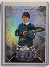 2024-25 UD Black Diamond Rookie Gems /399 Macklin Celebrini #RG-MC RC San Jose
