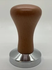 51mm Espresso Coffee Tamper Wood Handle Stainless Steel Pressure Tamper NEW!