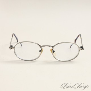 Vintage Dakota Smith The Desperado Antique Pewter Crackled 1990s Oval Glasses NR