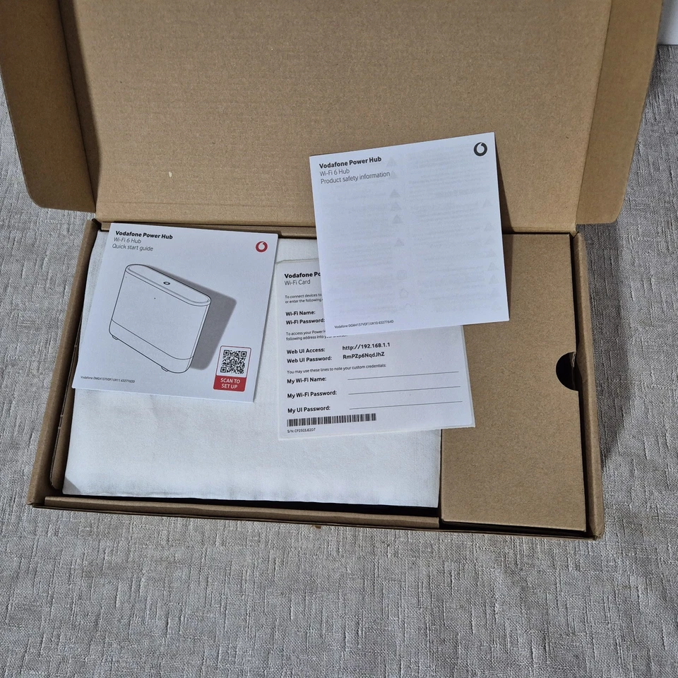 Vodafone DGM4137VDF Power Hub WiFi 6 Router Super WiFi 6 Booster Compatible - Image 3 of 4