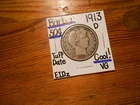 1913D silver Barber Half Dollar VG COOL!!!!!! Tough Date!!!!!