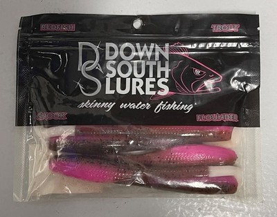 DOWN SOUTH LURES SUPER MODEL VICTORIOUS SECRET WHITE TAIL 6 PACK 5 INCH