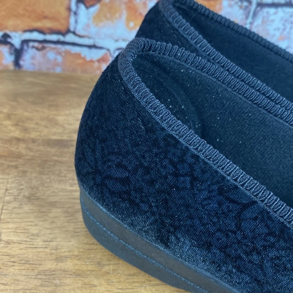 Mocasines Naturalizer negros texturizados sin cordones zapatillas cómodas talla 9 Foto 3 de 4