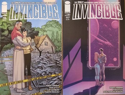 2 Image Invincible 116 & 117 1st Print Atom Eve Robert Kirkman Ottley Omni-Man 1