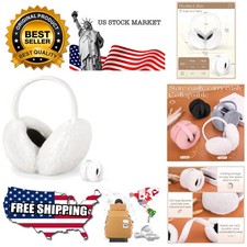 Earmuffs for Women Winter Warm Foldable Ear Muffs Faux Fur Cute Fuzzy Ear War...