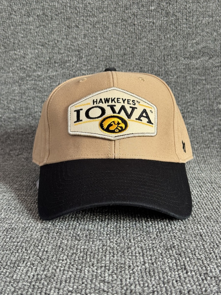 '47 Brand Iowa Hawkeyes Dad Hat Snapback Khaki Black One Size NCAA Cap