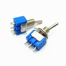 5PCS MTS102 3A/250V 6A/125V ON-OFF ON-ON SPST MINIATURE MINI TOGGLE SWITCH 