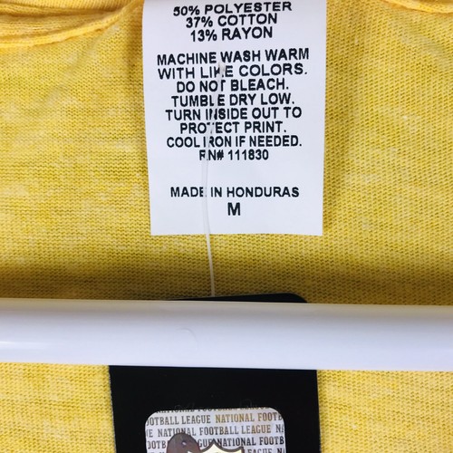 NFL Team Apparel Washington Redskins Women's T-Shirt Yellow Size Medium - Picture 3 of 6