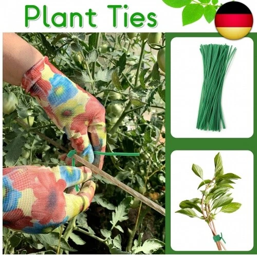 Ranknetz - Gurkennetz mit 50 Pflanzenbinder, Rankgitter für Gurken, - Bild 4 von 8