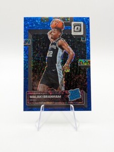 Malaki Branham 2022-23 Donruss Optic RC Blue Sparkle Prizm SP /180 #222 Spurs