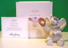 LENOX OPENING DAY BASEBALL ELEPHANT sculpture Holiday Collection NEW in BOX wCOA