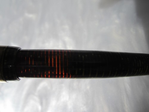 ANTIQUE 1930's PARKER VACUMATIC BLUE DIAMOND GOLDEN PEARL 18K NIB FOUNTAIN PEN - Picture 13 of 24