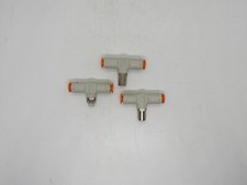 LOT OF 3 SMC AS2001F PUSH TO CONNECT SPEEDVALVE CONNECTION