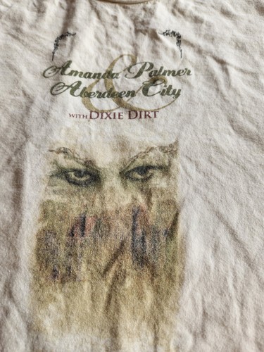 Amanda Palmer Concert Date Tshirt 2007 w Dixie Dirt Sz XL Neil Gaiman (T3) - Picture 7 of 8