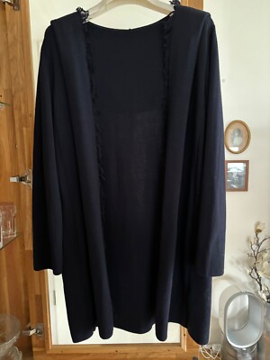 WUNDERSCHÖNE ORIGINAL DESIGNER REPEAT  STRICKJACKE  SCHWARZ Gr. 42