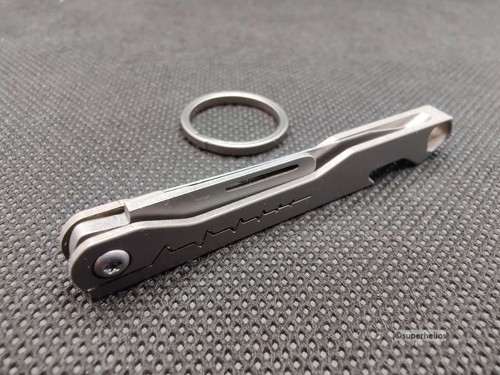 *Taschenmesser, Mini Schlüsselbund Messer, Titan, Schlüsselanhänger, EDC* - Bild 3 von 6