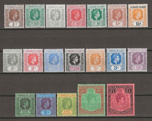 Leeward Islands 1938/51 SG 95/114 MNH - Bild 1 von 2