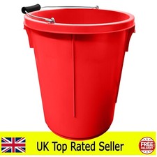 25 LITRES / 25L RED PLASTERERS / PLASTER BUCKET 5 GALLON WITH MEASUREMENTS