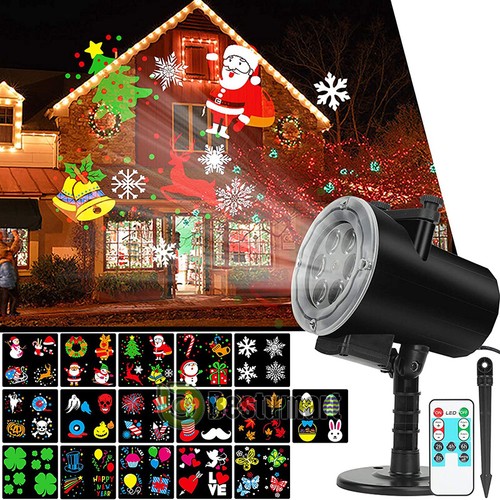 Christmas and Halloween Holiday LED Laser Light Projector House Landscape - Picture 21 of 47
