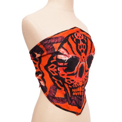 NEW $395 ALEXANDER MCQUEEN Red/Orange TIGER WINGS RUNWAY
