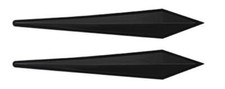 2x BLACK Flexible Rubber Door Mirror Guard Protectors (DG11B) suits Motorbike B