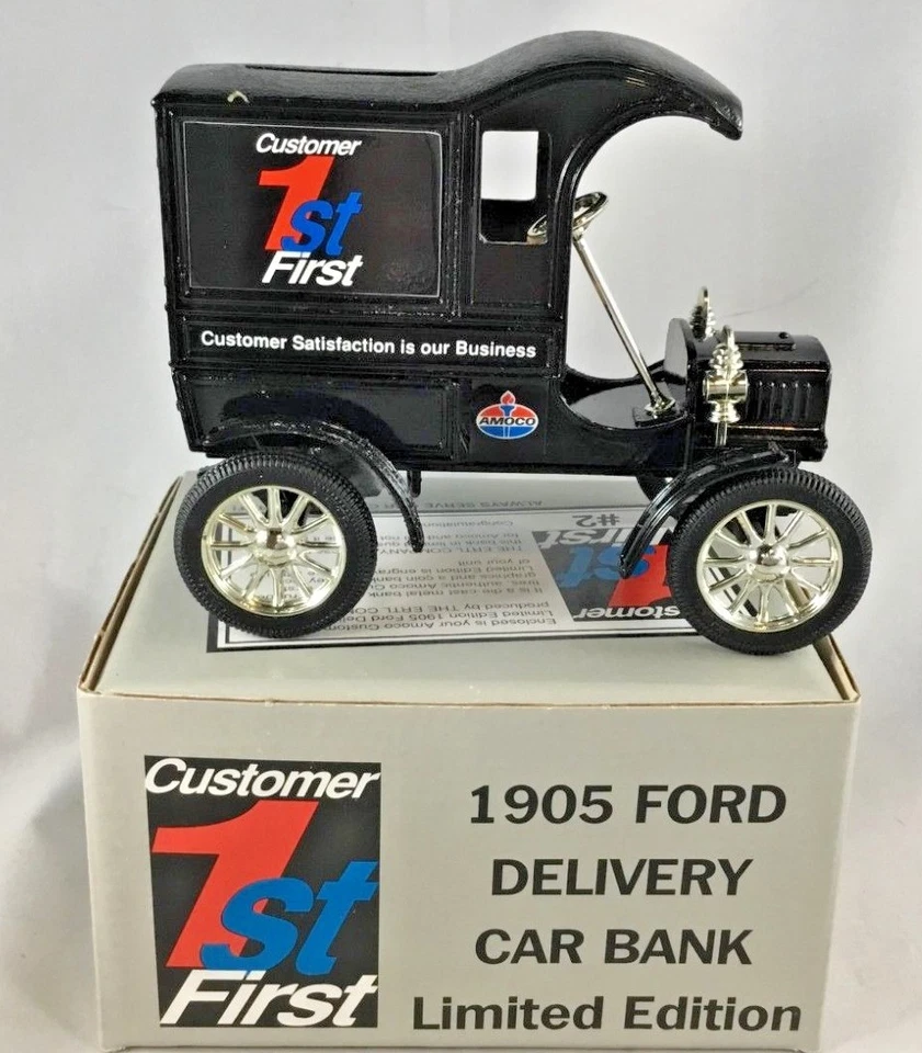 Ford Delivery Car Bank 1905 edición limitada cliente primero vintage 1992 Ertl nuevo Foto 3 de 4