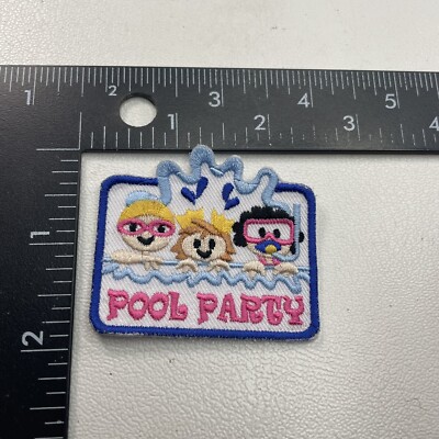 Girls Swimming Swim Googles Snorkel POOL PARTY Patch P006