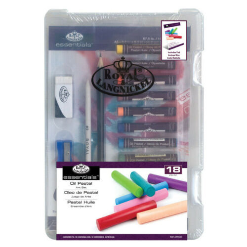 18pc COLOUR OIL PASTELS - ARTISTS DRAWING & SKETCHING - Picture 1 of 4