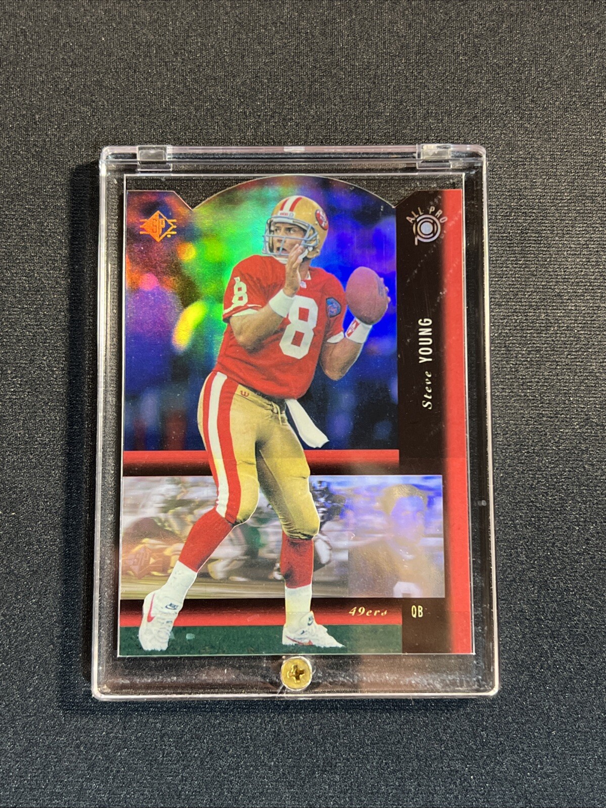 1994 UPPER DECK SP Football Holoviews Die-Cut #PB32 Steve Young 49ers