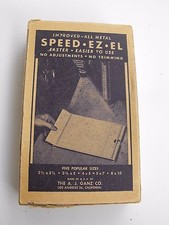 VINTAGE Speed-Ez-El 3 1/2" x 5" Made in USA  A.J. Ganz Co.  All Metal