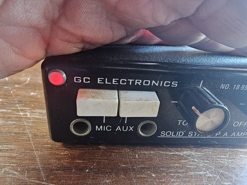 GC Electronics 12V Solid State Vintage PA Amplifier POWERS ON - Picture 7 of 7