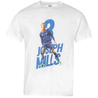 Oldham Athletic 3 Joseph Mills T-shirt Mens Wht Football Soccer Top Tee Shirt Oldham Athletic 3 Joseph Mills T-shirt Mens Wht Football Soccer Top Tee Shirt